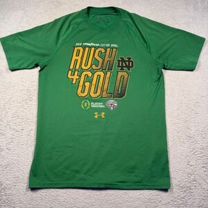 Under Armour‎ Heatgear Notre Dame Fighting Irish Rush 4 Gold Cotton Bowl Tee